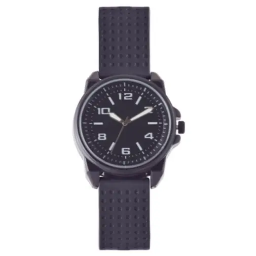Mens Mercury Resin Watch Black Front